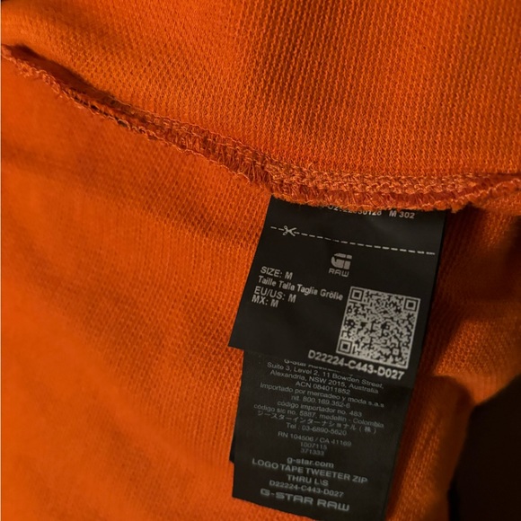 G Star Raw Logo Tape Tweeter Full Zip - Picture 6 of 13